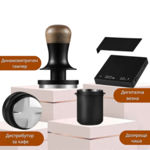 Barista komplet 3BOMBER s tamper distributor vezna i dozirashta chasha 58mm