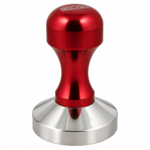 Cherven tamper za kafe BELOGIA s valnoobrazna drashka 87mm